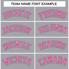 Gray Pink-White Classic Varsity Full-Snap Letterman Jacket 3