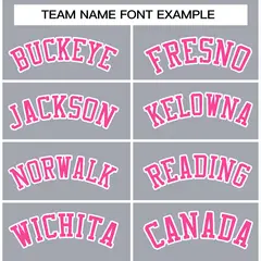 Gray Pink-White Classic Varsity Full-Snap Letterman Jacket 5