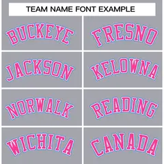 Gray Pink-White Raglan Varsity Full-Snap Letterman Jacket 5