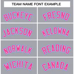 Gray Pink-White Raglan Varsity Full-Snap Letterman Jacket 5