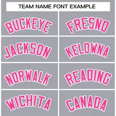 Gray Pink-White Raglan Varsity Full-Snap Letterman Jacket 5