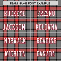 Gray Plaid Pattern Authentic Football Jersey 3