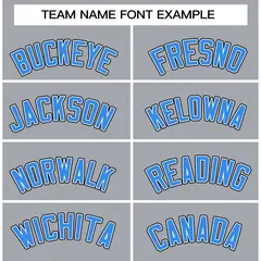 Gray Powder Blue-Black Varsity Full-Snap Letterman Jacket 5