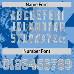 Gray Powder Blue Raptor Series Raglan Baseball Jersey 5