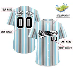 Gray Powder Blue White Demiboy Pride Color Block Baseball Jersey 2