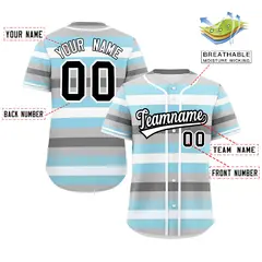 Gray Powder Blue White Demiboy Pride Color Block Baseball Jersey 2