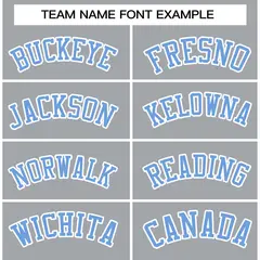 Gray Powder Blue-White Raglan Varsity Full-Snap Letterman Jacket 3