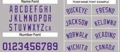 Gray Purple Classic Casual Basketball Jersey 3
