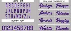 Gray Purple Classic Casual Basketball Jersey 3