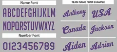 Gray Purple Classic Sets Sports Uniform Basketball Jersey 4
