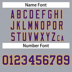 Gray Purple-Gold Classic Varsity Full-Snap Letterman Jacket 6