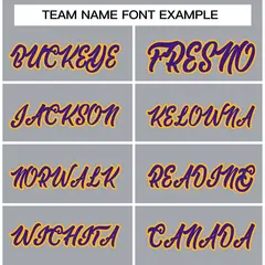 Gray Purple-Gold Classic Varsity Full-Snap Letterman Jacket 5
