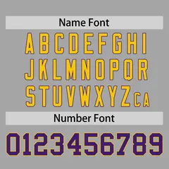 Gray Purple-Gold Raglan Sleeves Authentic Baseball Jersey 4