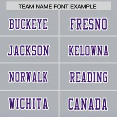 Gray Purple Gradient Side Pattern Authentic Football Jersey 3