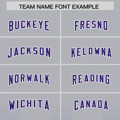 Gray Purple Gradient Vertical Stripe Team Football Jersey 3