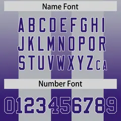 Gray Purple Gradient Vertical Stripe Team Football Jersey 4