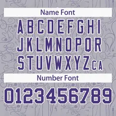 Gray Purple Graffiti Line Art Authentic Baseball Jersey 4