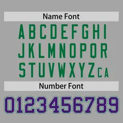 Gray Purple-Kelly Green Raglan Sleeves Baseball Jersey 4