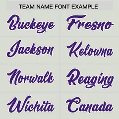 Gray Purple Star Pattern Raglan Football Jersey 3