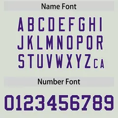 Gray Purple Star Pattern Raglan Football Jersey 4