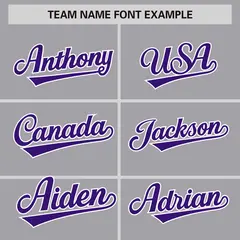 Gray Purple-White Color Block Varsity Letterman Jacket 3