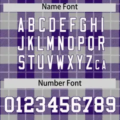 Gray Purple-White Plaid Varsity Letterman Baseball Jacket 4