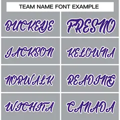 Gray Purple-White Raglan Varsity Full-Snap Letterman Jacket 3