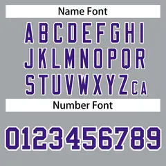 Gray Purple-White Raglan Varsity Full-Snap Letterman Jacket 4