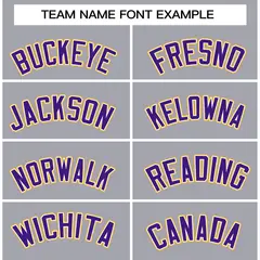 Gray Purple-White Raglan Varsity Full-Snap Letterman Jacket 5