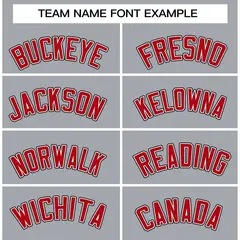 Gray Red-Black Classic Varsity Full-Snap Letterman Jacket 5