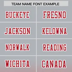 Gray Red Gradient Side Pattern Authentic Football Jersey 3
