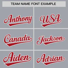 Gray Red K-Ribbon Raglan Color Block Varsity Letterman Jacket 3