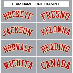 Gray Red-Khaki Classic Varsity Full-Snap Letterman Jacket 5