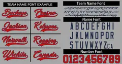 Gray Red-Navy Authentic Classic Baseball Jersey 3
