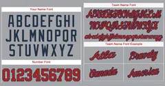 Gray Red-Navy Authentic Classic Baseball Jersey 3