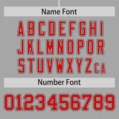 Gray Red Phonetic Rhythm Authentic Baseball Jersey 4