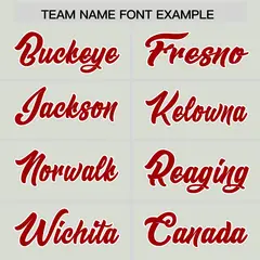Gray Red Star Pattern Raglan Football Jersey 3