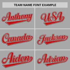 Gray Red Thorns Ribbed Classic Authentic Baseball Jersey 3