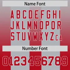 Gray Red Vertical Gradient Stripe Fashion Football Jersey 4