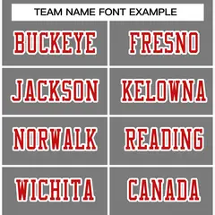 Gray Red-White Classic Style Authentic Football Jersey 3