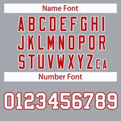 Gray Red-White Classic Style Hockey Jersey 4