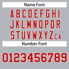 Gray Red-White Classic Style Hockey Jersey 4