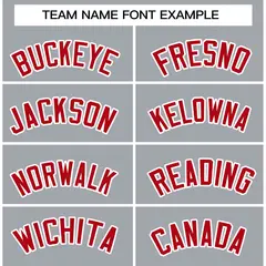 Gray Red-White Classic Varsity Full-Snap Letterman Jacket 3
