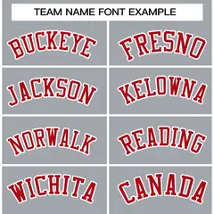 Gray Red-White Classic Varsity Full-Snap Letterman Jacket 3