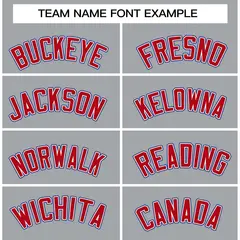 Gray Red-White Raglan Varsity Full-Snap Letterman Jacket 3