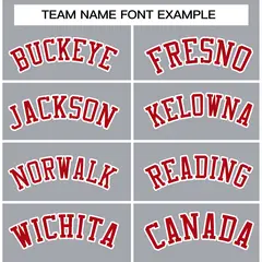 Gray Red-White Raglan Varsity Full-Snap Letterman Jacket 5