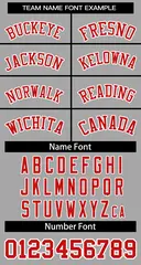 Gray Red-White Striped Sleeveless Fashion Baseball Jersey 5