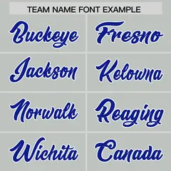 Gray Royal and Orange Gradient Sides Fashion Football Jersey 3