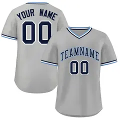 Gray Royal Classic Authentic Pullover Baseball Jersey 1