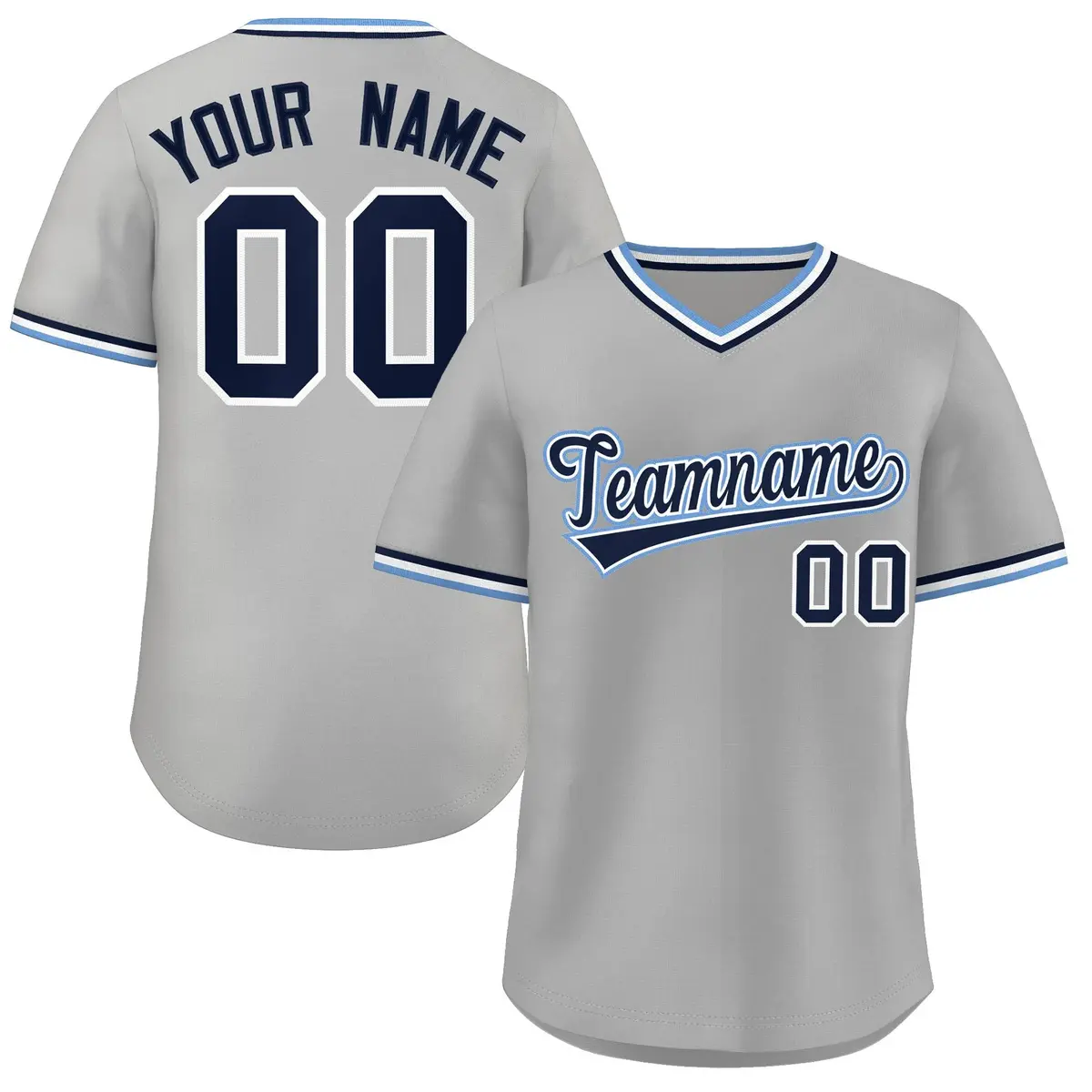 Gray Royal Classic Authentic Pullover Baseball Jersey